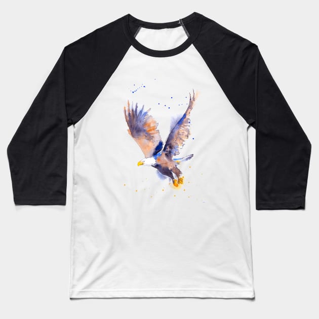 Eagle in Flight Baseball T-Shirt by beaugeste2280@yahoo.com